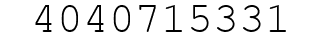 Number 4040715331.