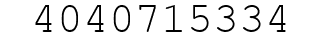 Number 4040715334.