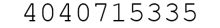 Number 4040715335.