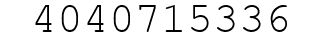 Number 4040715336.