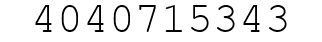 Number 4040715343.