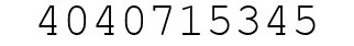 Number 4040715345.