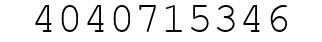 Number 4040715346.