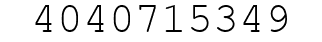 Number 4040715349.
