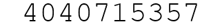 Number 4040715357.