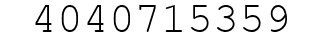 Number 4040715359.