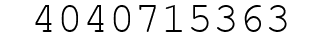 Number 4040715363.