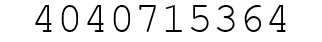 Number 4040715364.