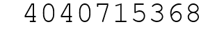 Number 4040715368.