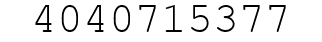 Number 4040715377.