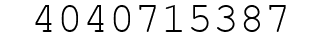 Number 4040715387.