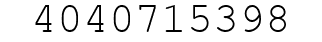 Number 4040715398.
