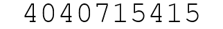 Number 4040715415.