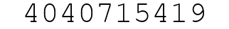 Number 4040715419.