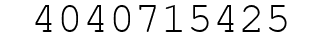 Number 4040715425.