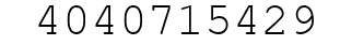 Number 4040715429.