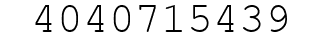 Number 4040715439.