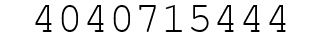 Number 4040715444.