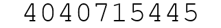 Number 4040715445.