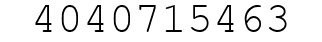 Number 4040715463.