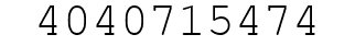 Number 4040715474.