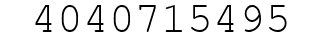 Number 4040715495.