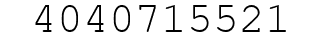 Number 4040715521.