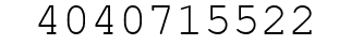 Number 4040715522.