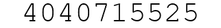 Number 4040715525.