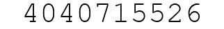 Number 4040715526.