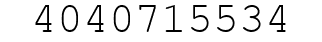 Number 4040715534.