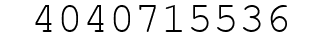 Number 4040715536.