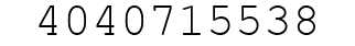 Number 4040715538.