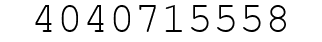 Number 4040715558.