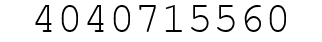 Number 4040715560.