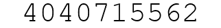 Number 4040715562.