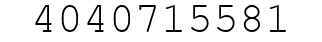 Number 4040715581.