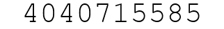 Number 4040715585.