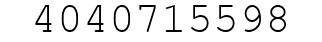 Number 4040715598.