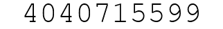 Number 4040715599.