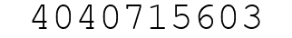 Number 4040715603.