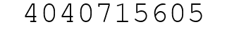 Number 4040715605.