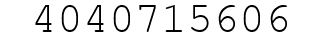 Number 4040715606.