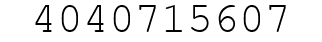 Number 4040715607.