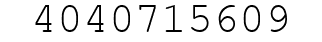 Number 4040715609.