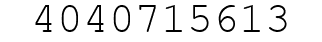 Number 4040715613.