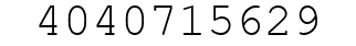 Number 4040715629.