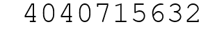Number 4040715632.