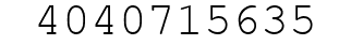 Number 4040715635.