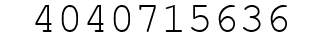 Number 4040715636.